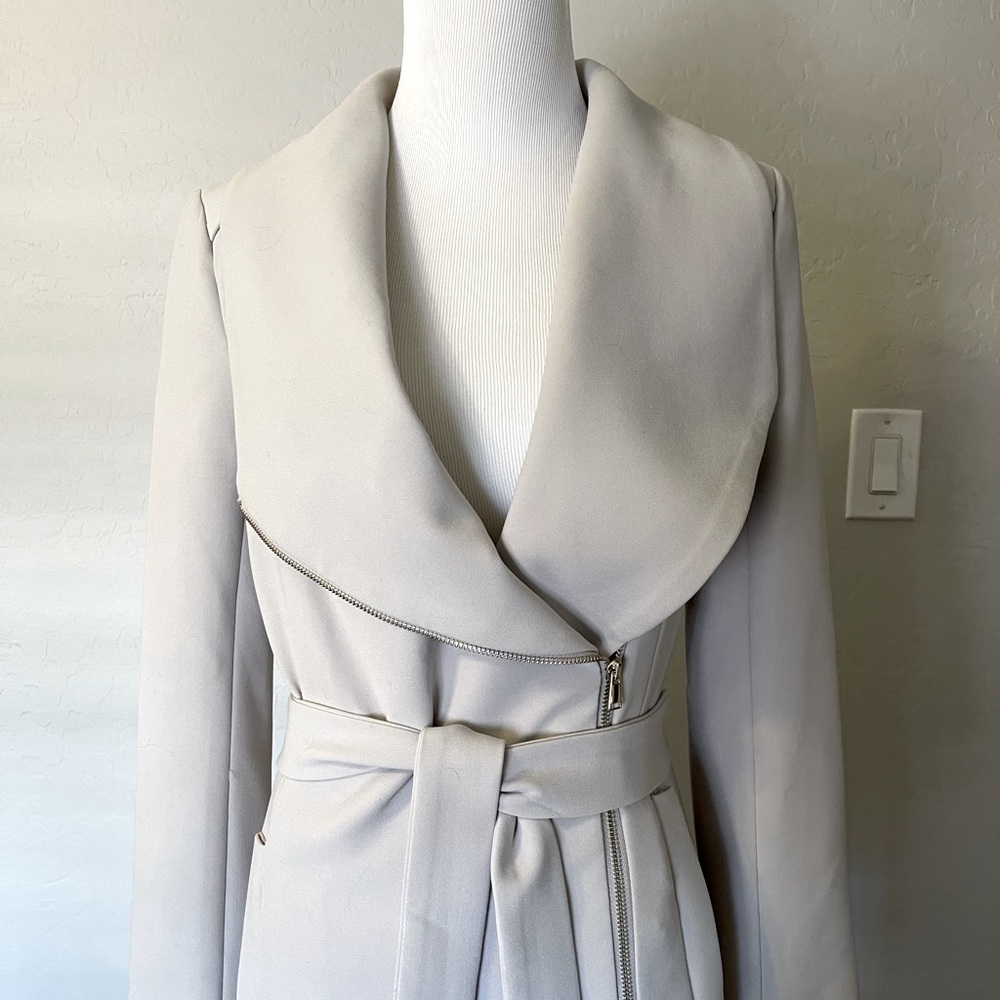 Grey Asymmetrical H&M Coat - Size 2